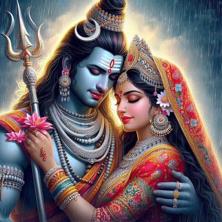 cute shiv parvati images