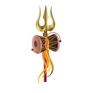 damru and trishul