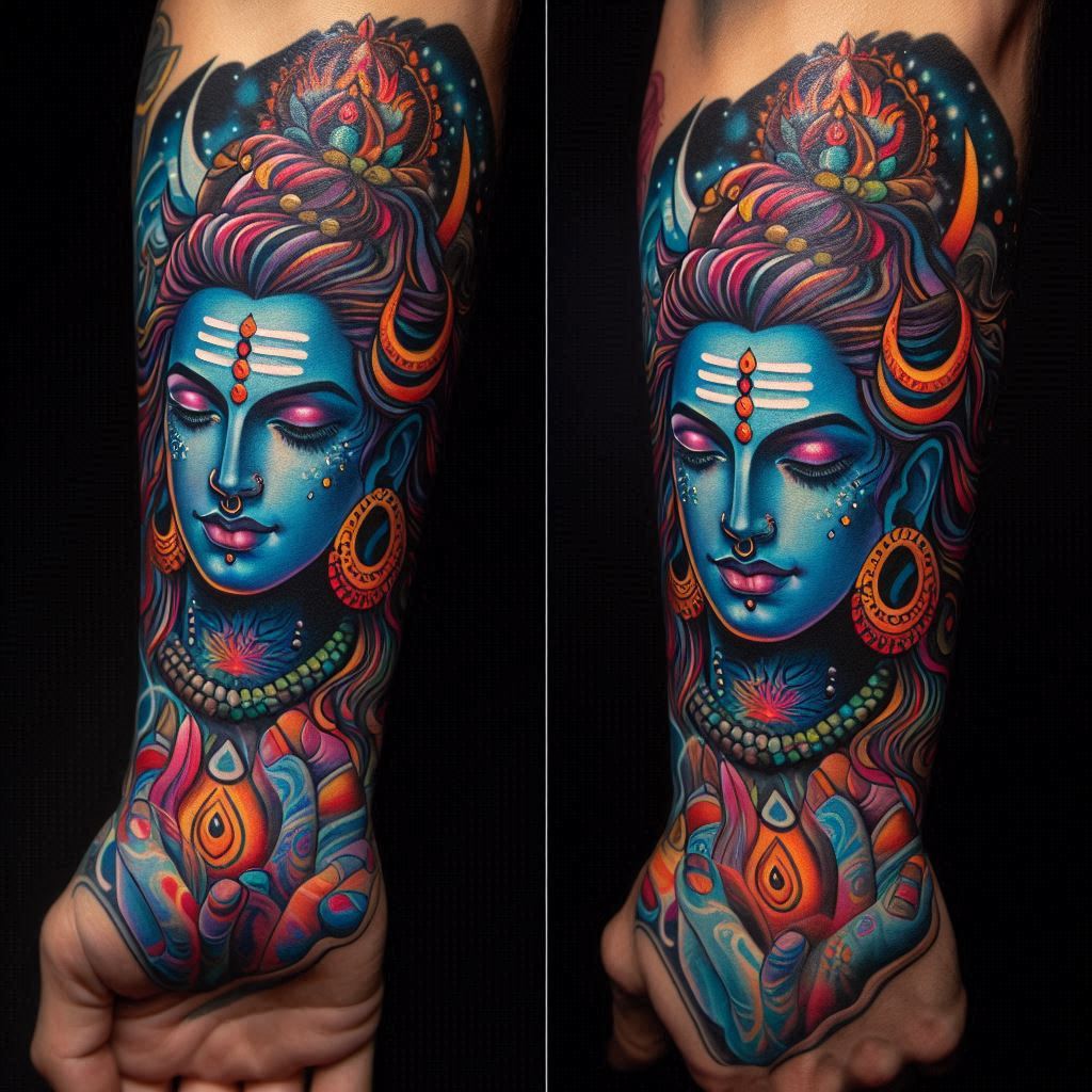 hand shiva tattoo