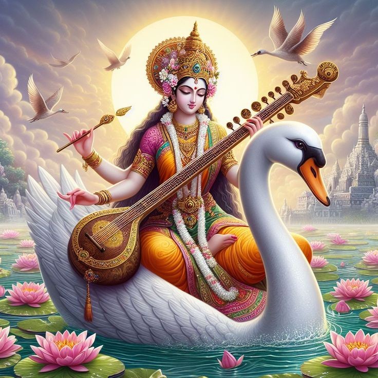 happy sarswati puja image