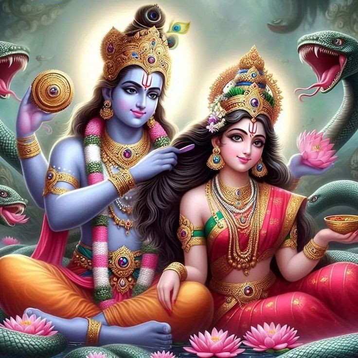 lakshmi and vishnu photo
