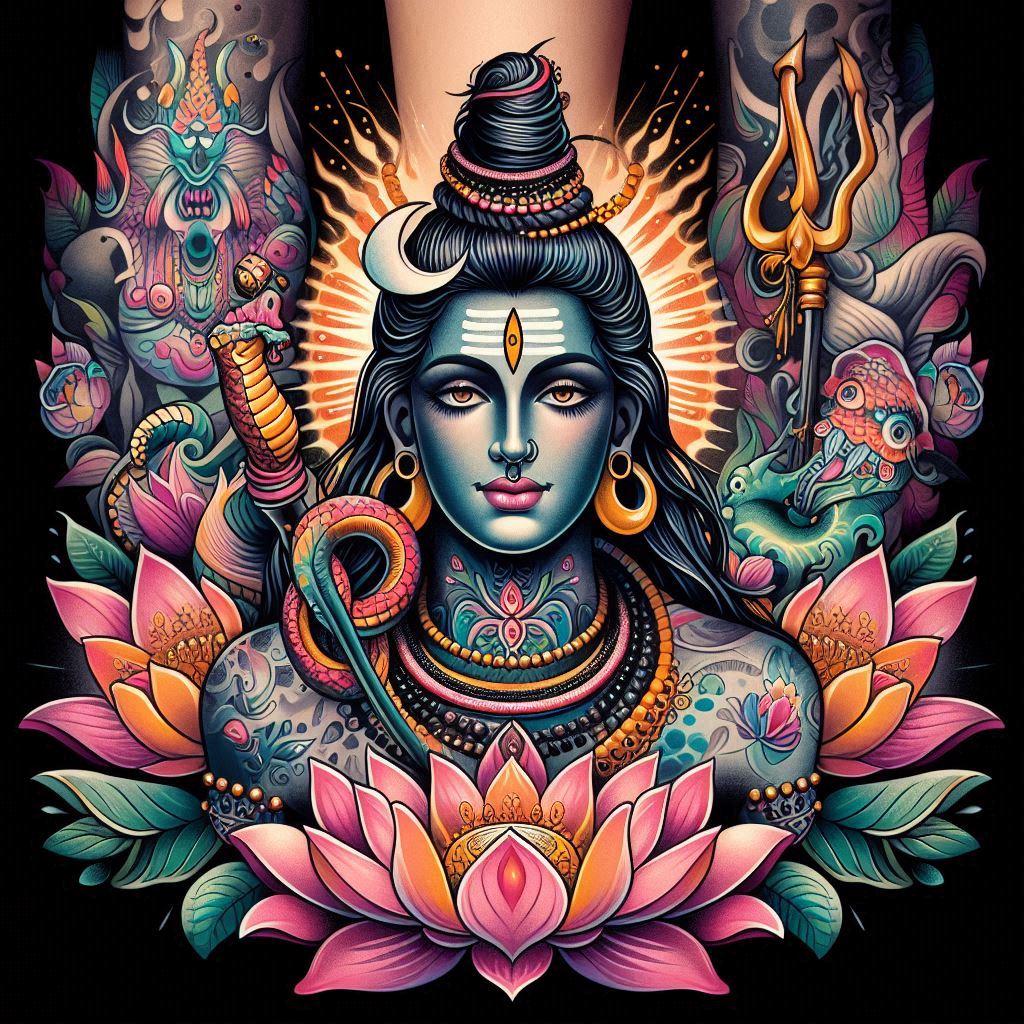 lord shiva tattoo designs