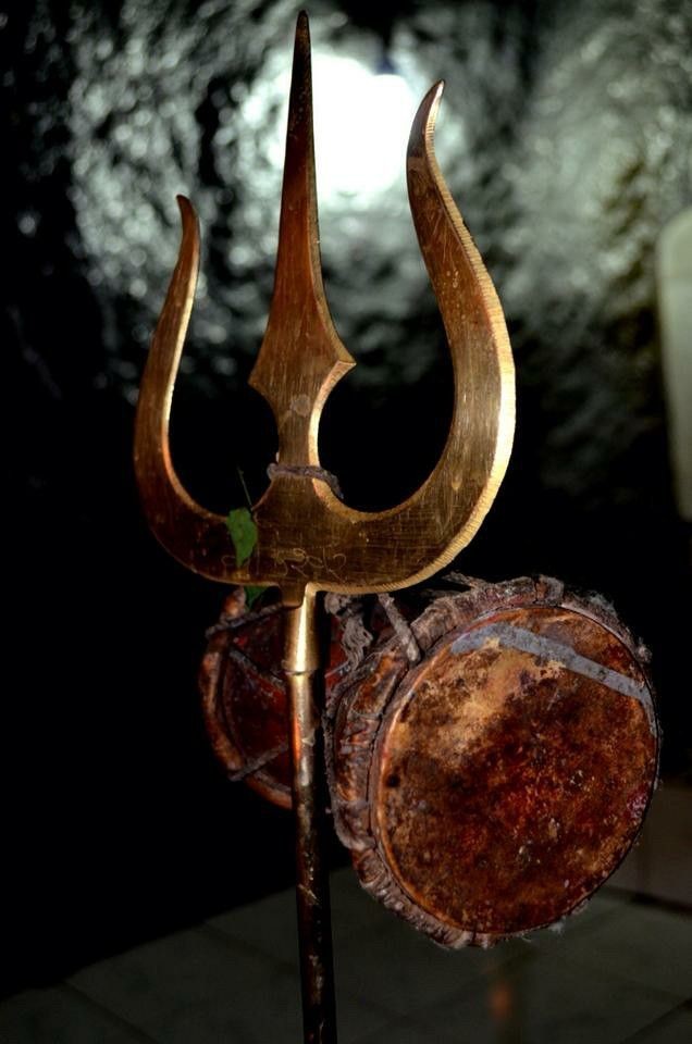 lord shiva trishul with damru
