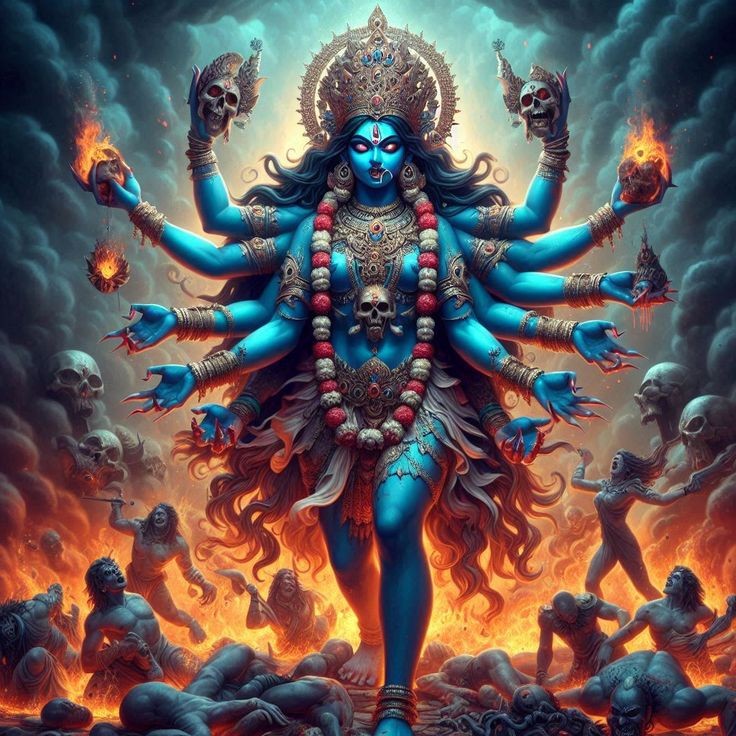 maa kali face photo hd