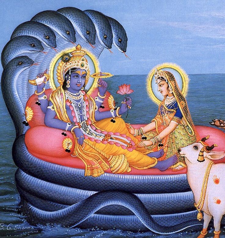 photos of lord vishnu with lakshmi