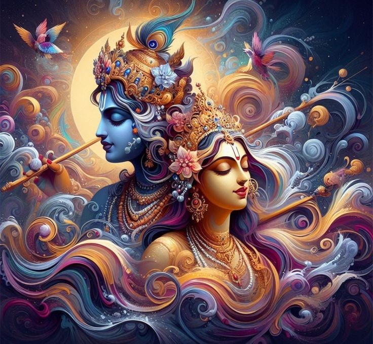 radha krishna cartoon dp