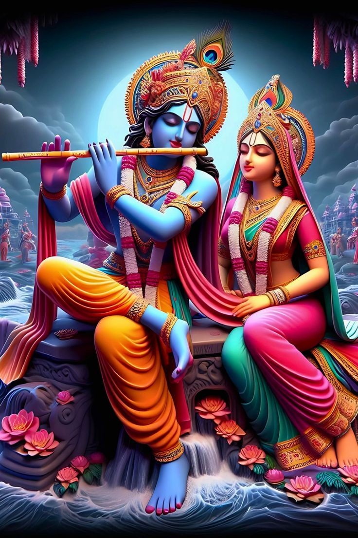 radha krishna love dp