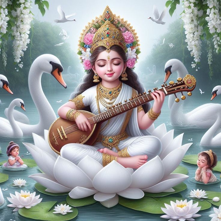 sarswati maa 3d image