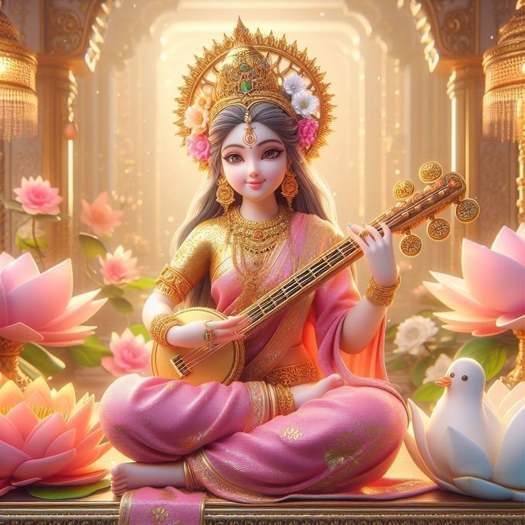 sarswati maa drawing image