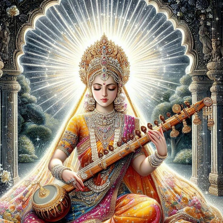 sarswati maa image murti
