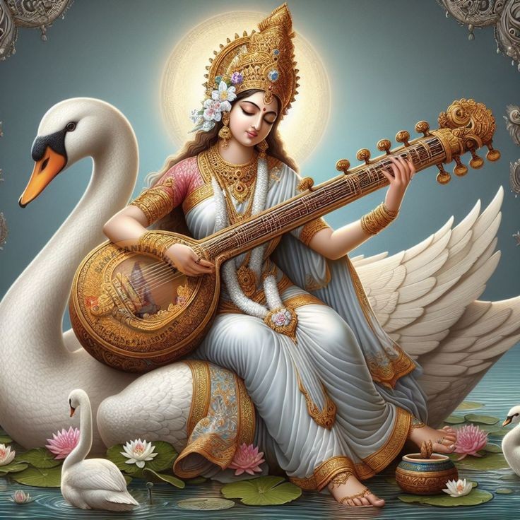 sarswati puja image hd