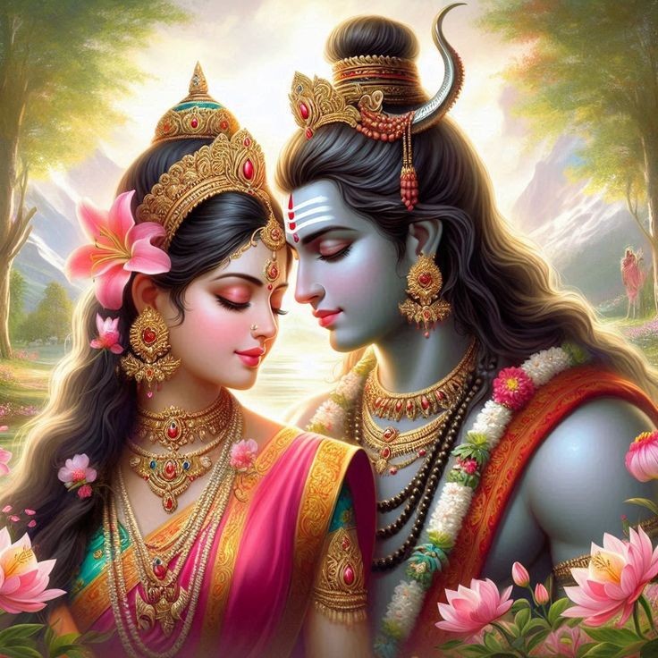 shiv parvati animated images
