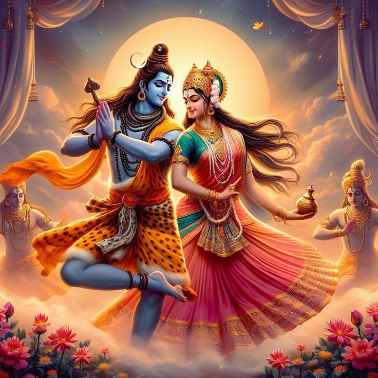 shiv parvati images love
