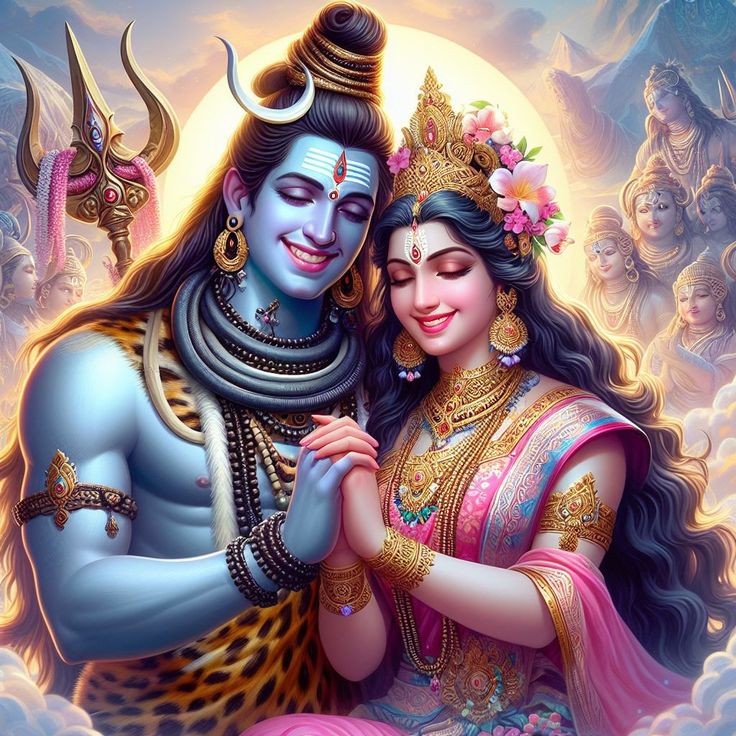 shiv parvati marriage images