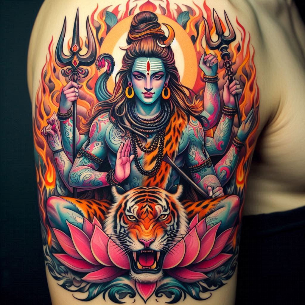 shiva arm tattoo