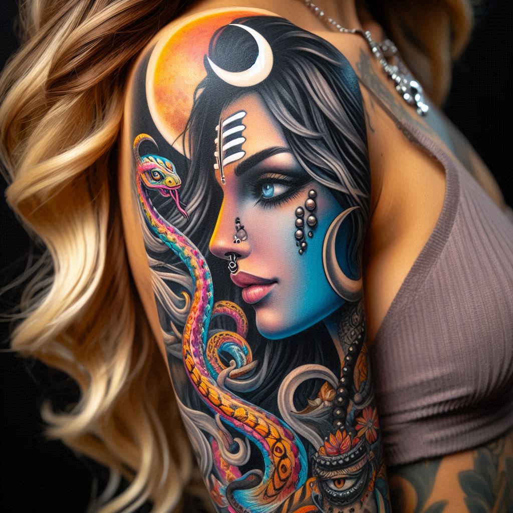 shiva band tattoo stencil