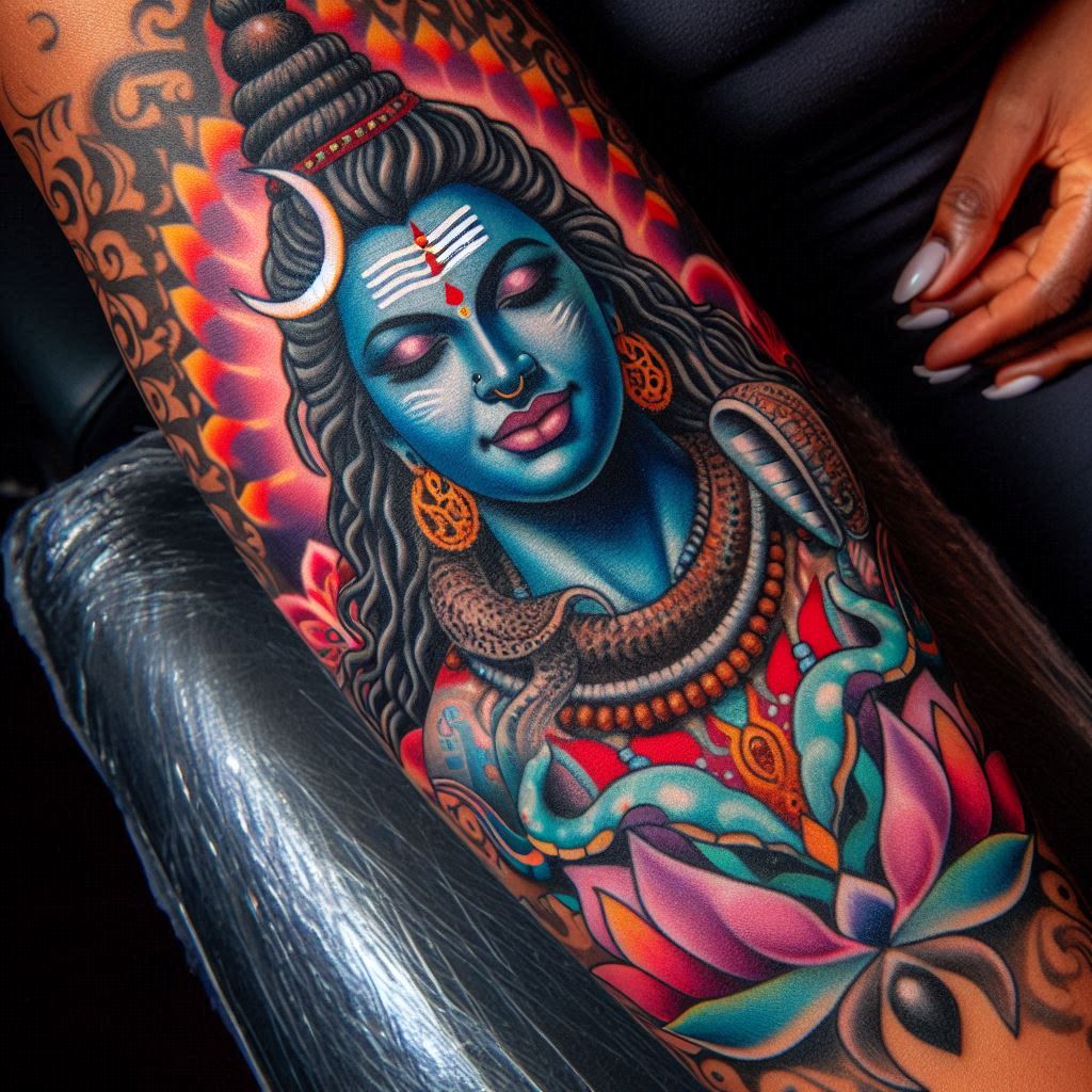 shiva tattoo arm