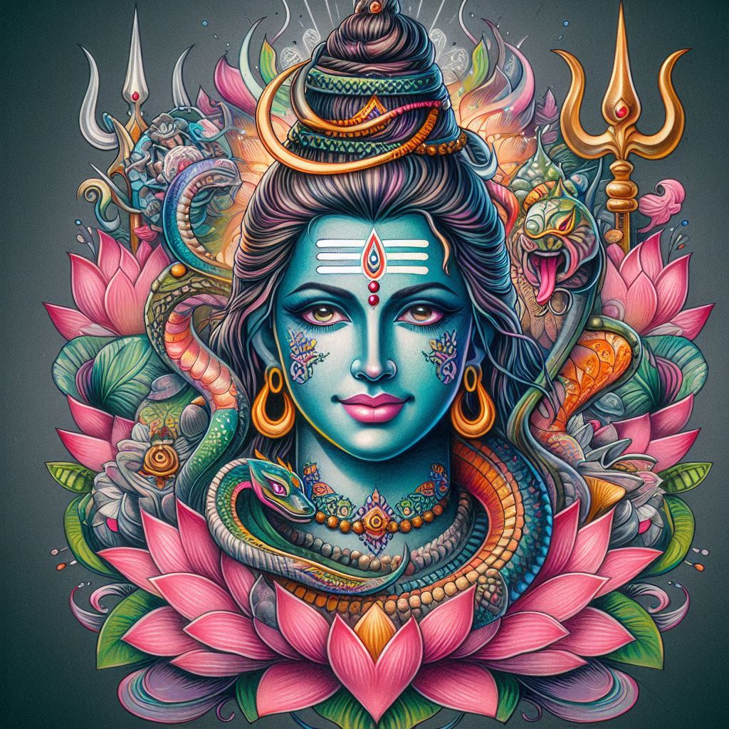 shiva tattoo design on hand