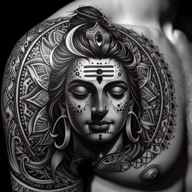 shiva tattoo for girls