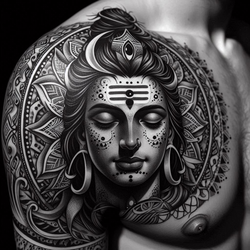 shiva tattoo for girls