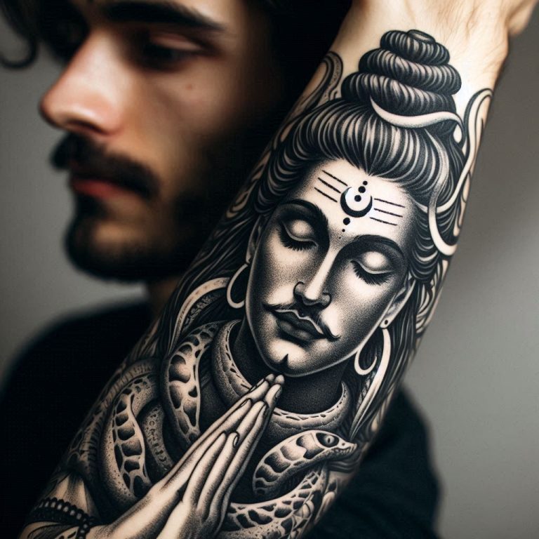shiva tattoo on arm
