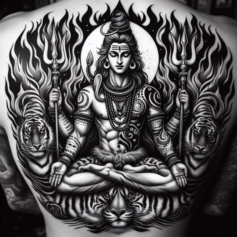 simple lord shiva tattoo