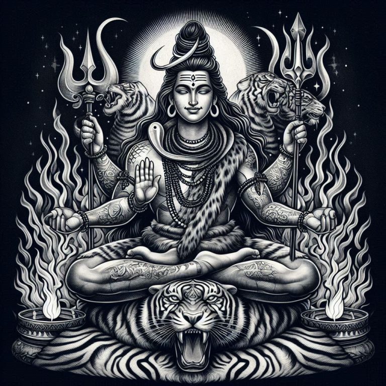 trishul shiva tattoo