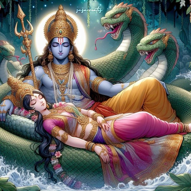 vishnu lakshmi ka photo