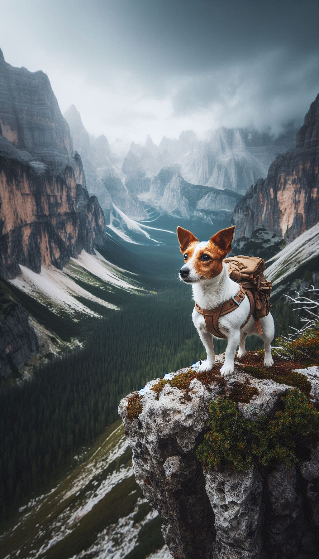 Adventure Jack Russell Hiking in the MountainsPhotos for Android