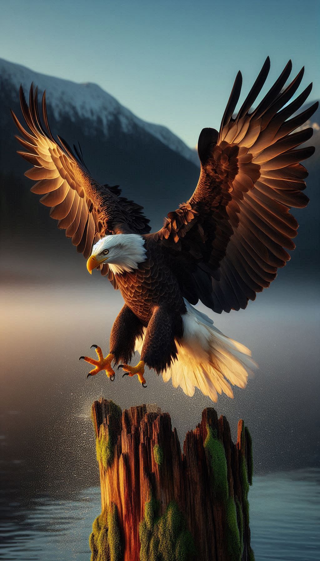 Bald Eagle Landing Capturing the Grace of the Raptor