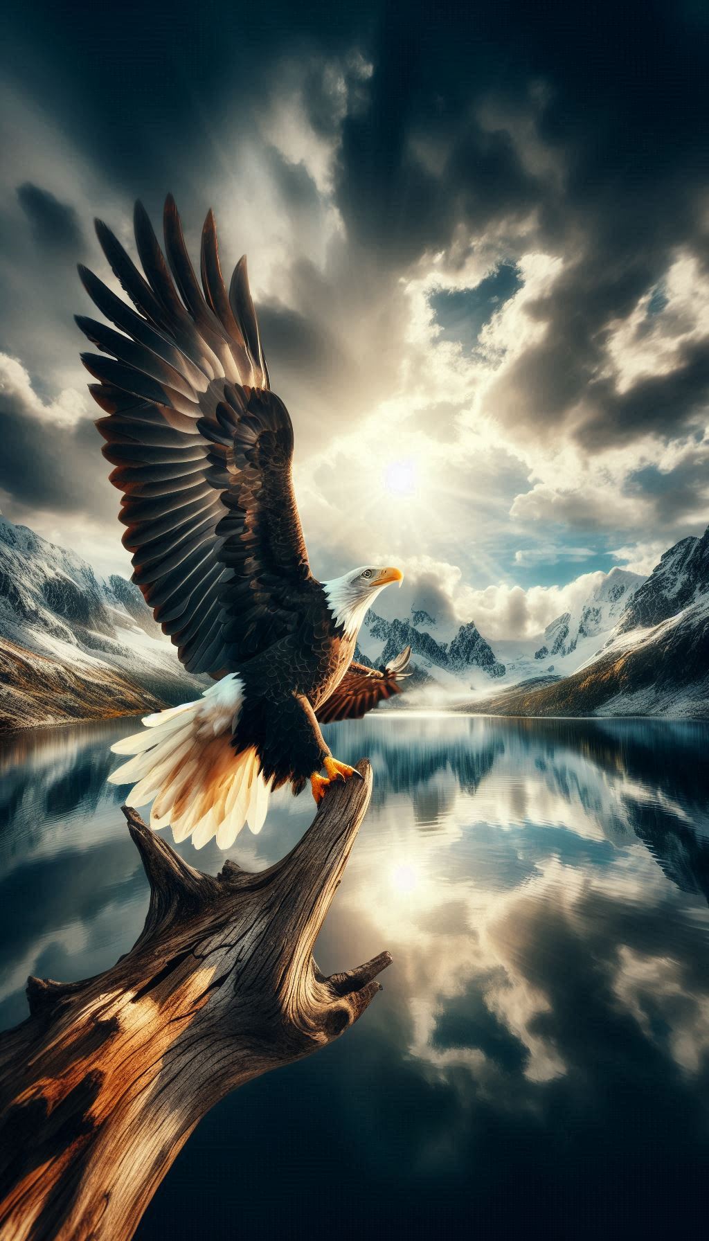 Bald Eagle Soaring Through the Sky A Majestic Display of Freedom