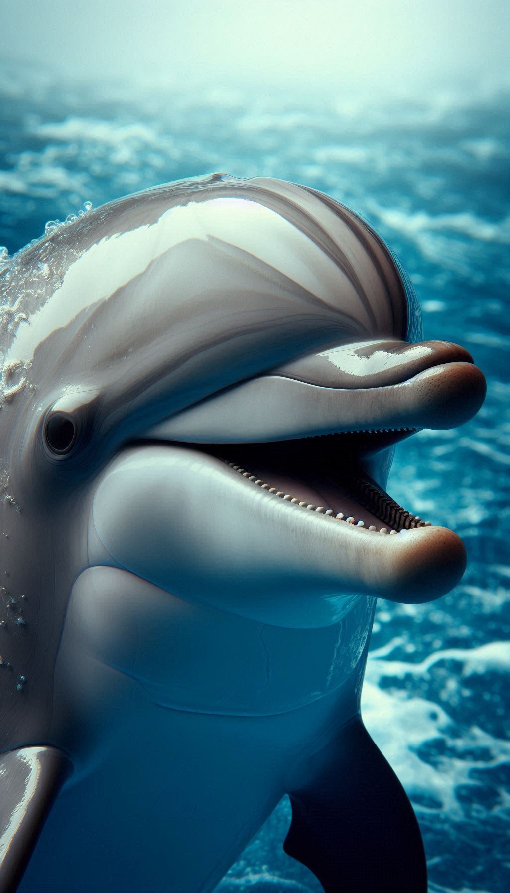 Emotional dolphin expressions close-up HD mobile wallpapers for animal lovers