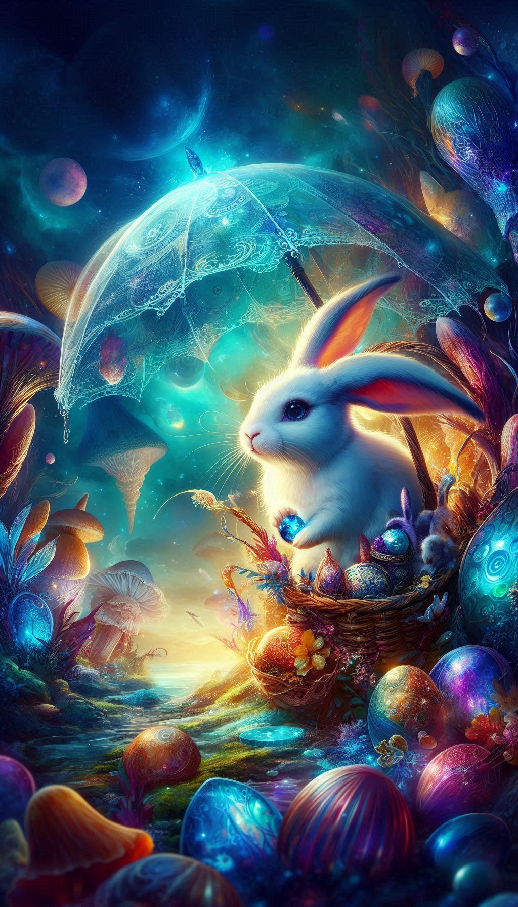 Fantasy Rabbit Mystical Creatures in a Magical Realm