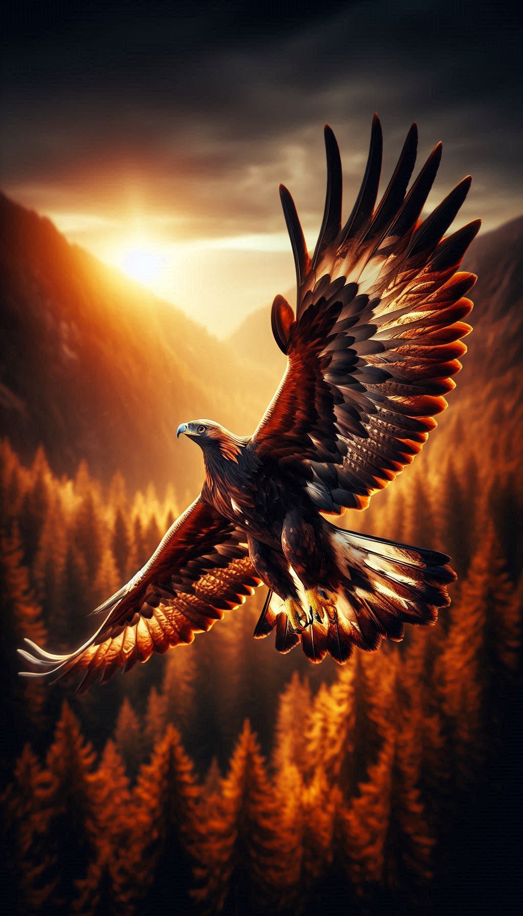 Golden Eagle in Flight The Grace and Power of Nature's Hunter