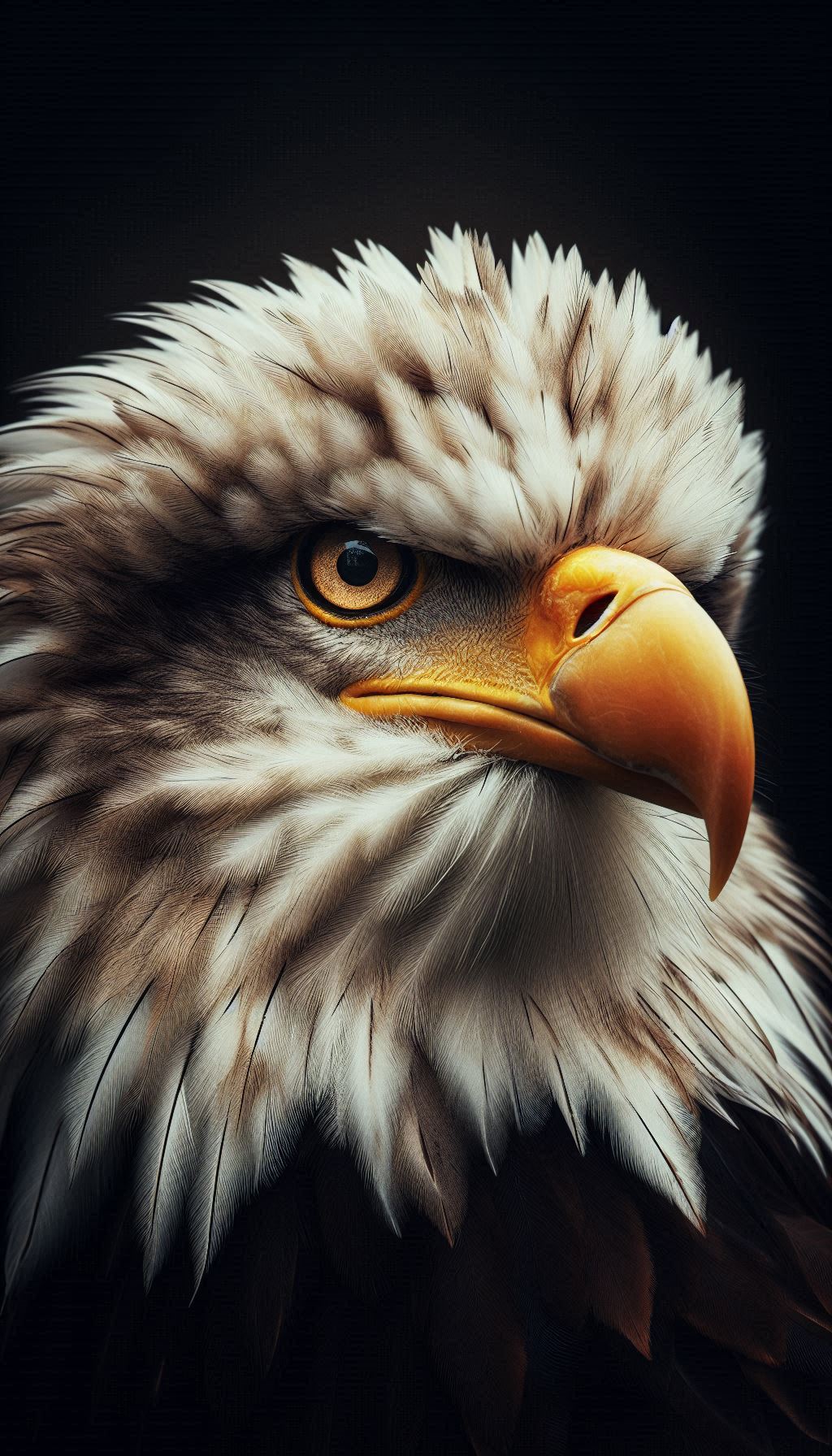 Majestic Eagle Close-Up A Detailed Portrait of Strength and Grace