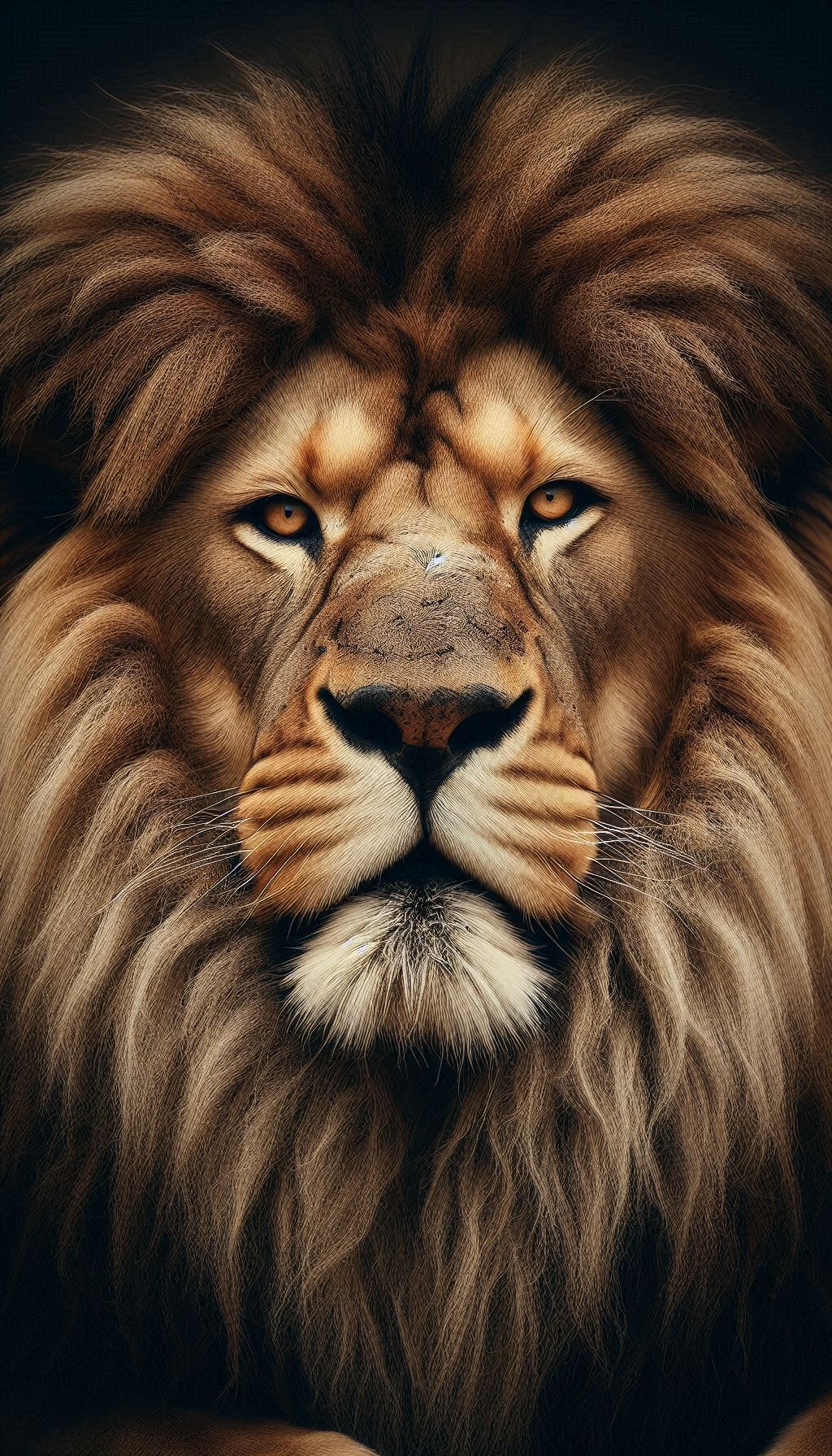 Majestic Lion’s Face Captured in Impressive Detai