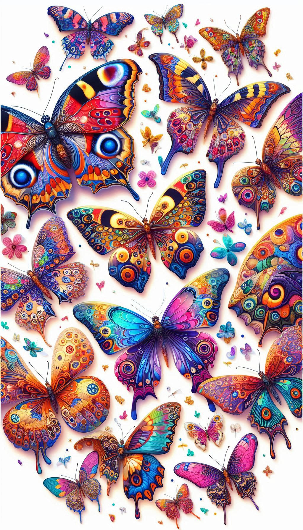 Vibrant Butterfly Patterns A Colorful Insect Wallpaper Collection