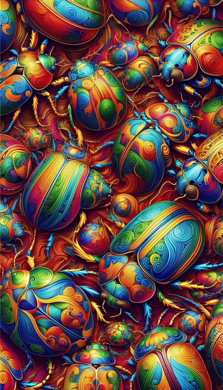 Vibrant Chrysolina Beetle Patterns A Unique Insect Wallpaper Collection Pictures For Android