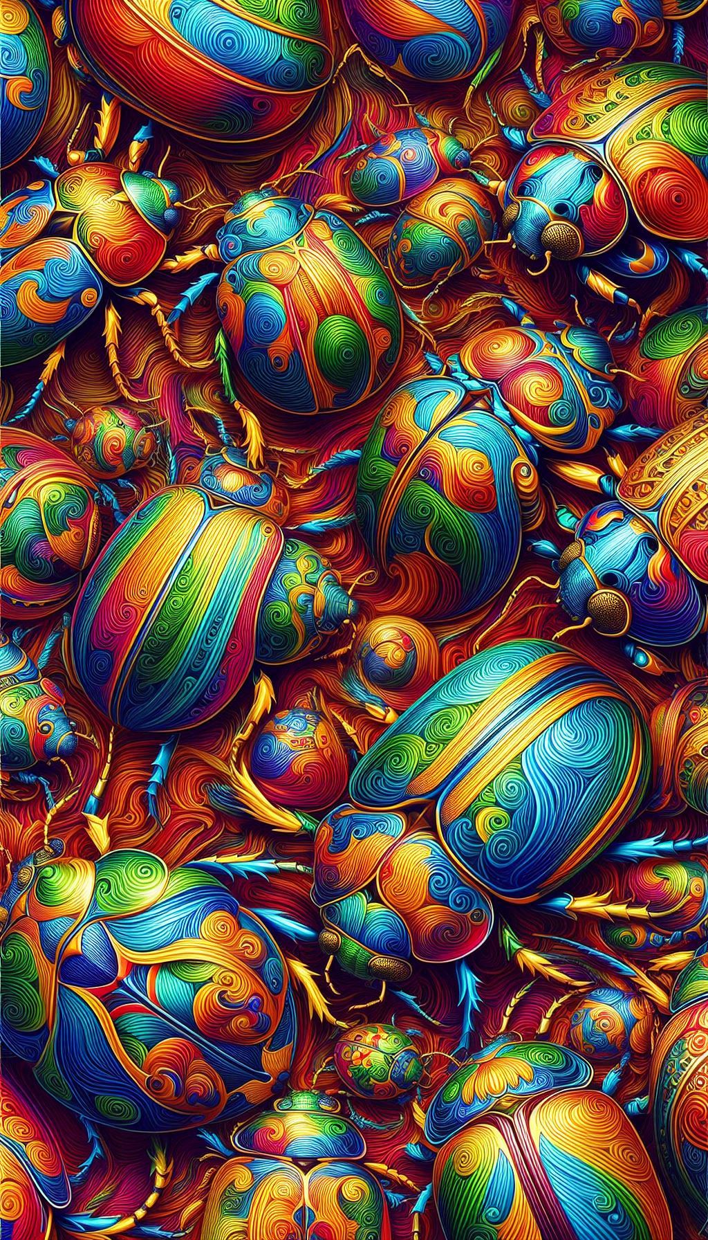Vibrant Chrysolina Beetle Patterns A Unique Insect Wallpaper Collection Pictures For Android