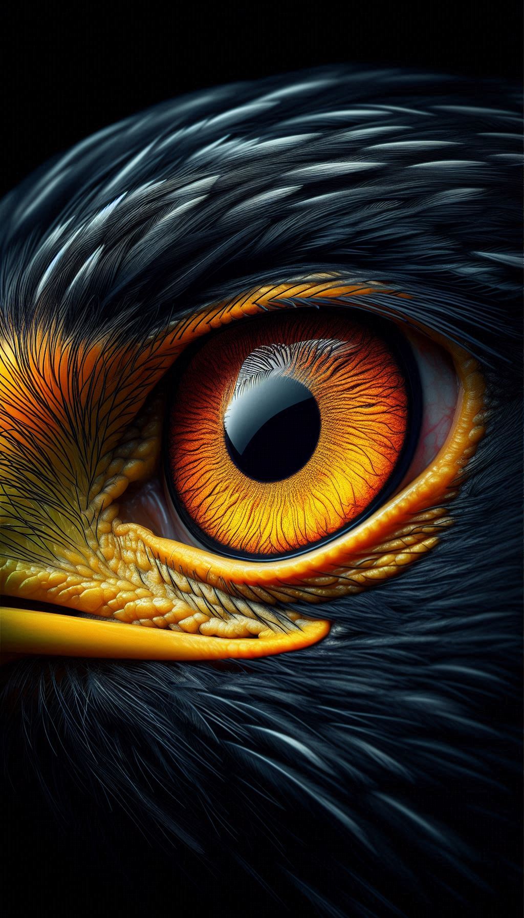 Vivid eagle eye close-up Depth of nature's vision HD photos