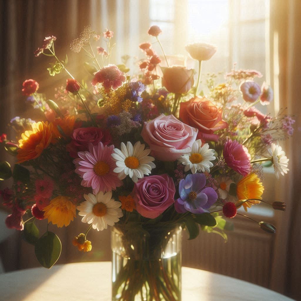 flower good night images