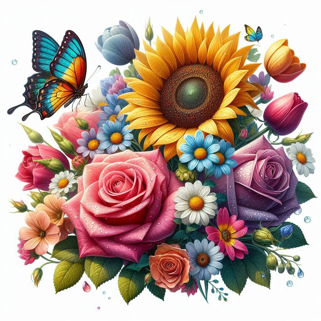 flower outline images​
