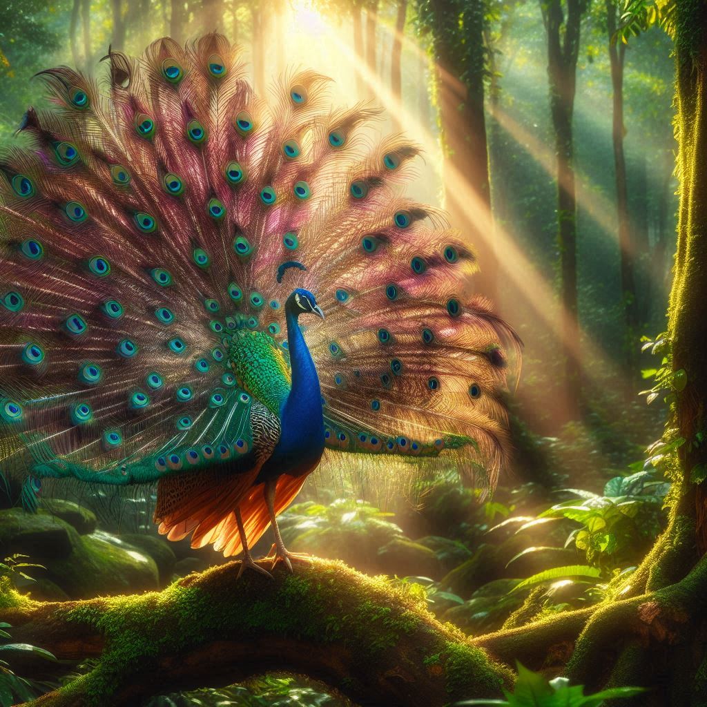 flute and peacock feather images