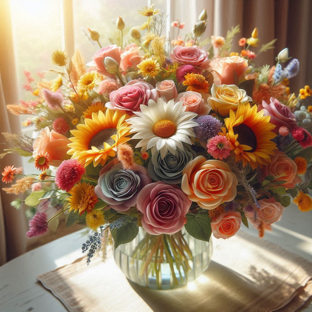happy birthday flowers images​