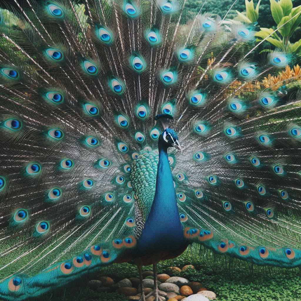 peacock colour images