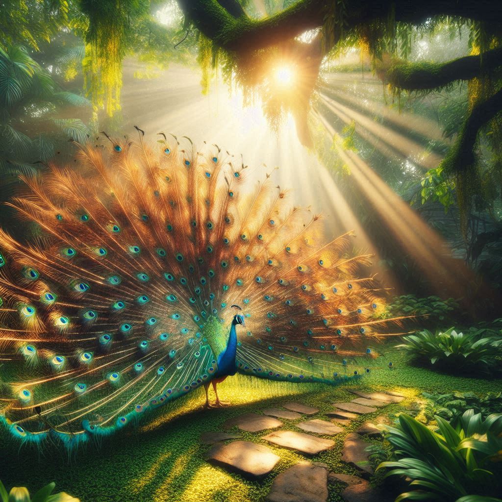 peacock feather and flute images
