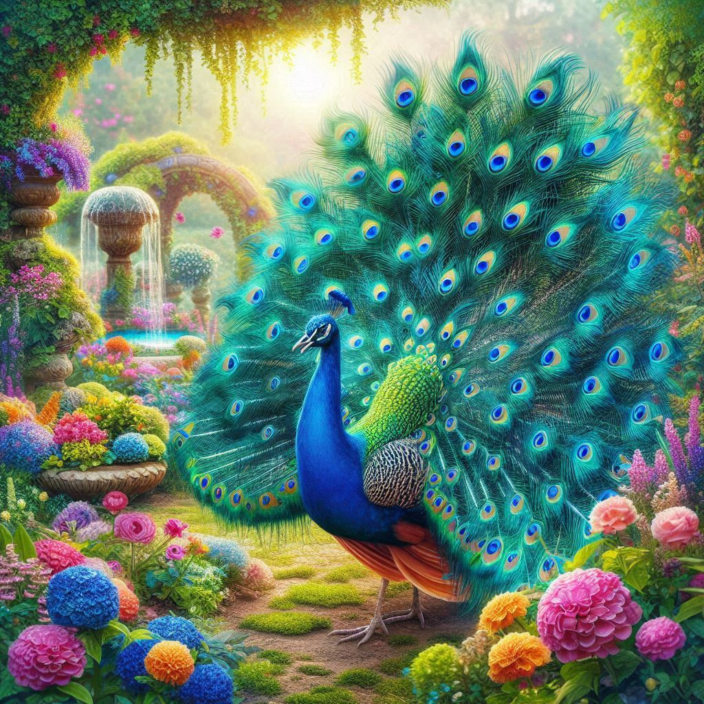 peacock images black and white