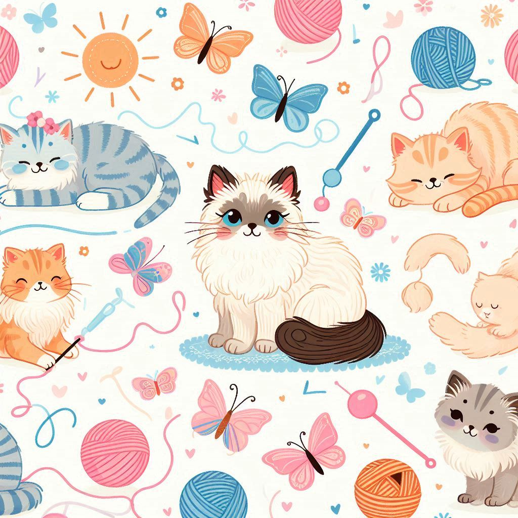 white cat wallpape